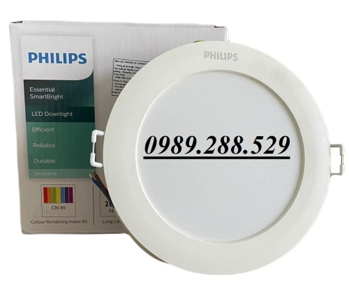 Đèn LED âm trần Philips lỗ cắt 150 LED DN020B G3 LED12/NW 14W 220-240V D150 GM