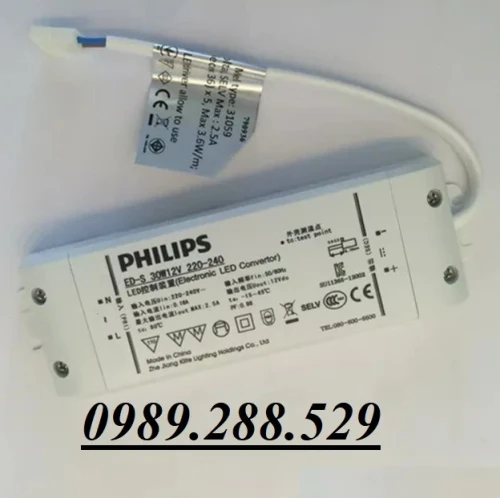 Bộ nguồn Led dây Philips ED-S 30W 12V