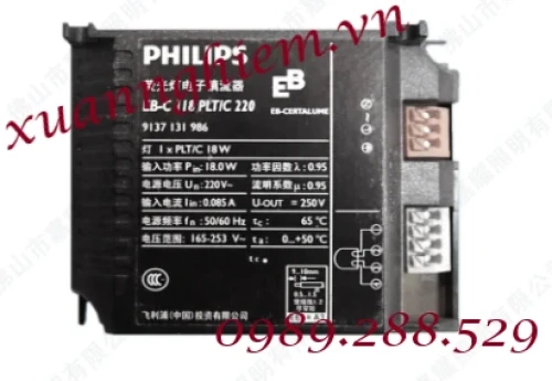 Chấn lưu điện tử bóng huỳnh quang Philips EB-C 118 PLT 220-240V 50/60Hz