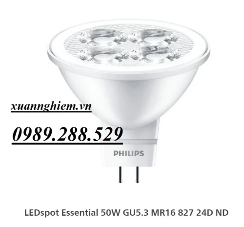 Bóng đèn chiếu điểm Philips CorePro LED 5-50W 6500K MR16 24D CN GU5.3
