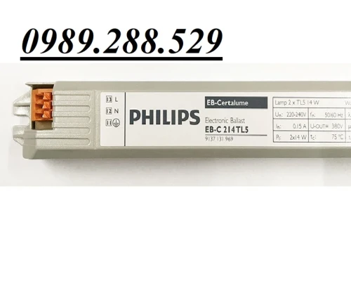 Chấn lưu điện tử Philips cho 2 bóng huỳnh quang 14W EB-C 214 TL5