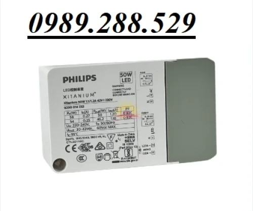 Bộ nguồn đèn LED Xitanum 50w 1.1/1.2 42v I 230v Philips
