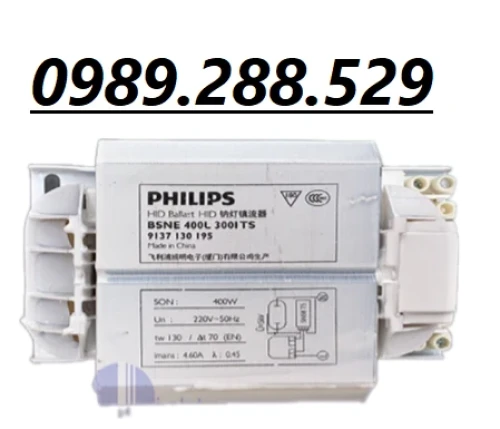 Chấn lưu BSNE 400W L300 cho bóng đèn cao áp Sodium 400W hiệu Philips