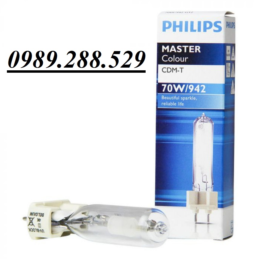 Bóng đèn cao áp Philips Master Colour CDM-T 70W/942 G12 và CDM-T 70W/830 G12