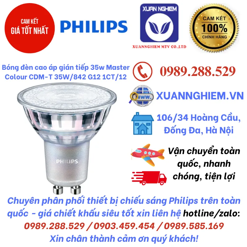 Đèn LED Master LED 4.9-50W GU10 930 36D Dim Philips