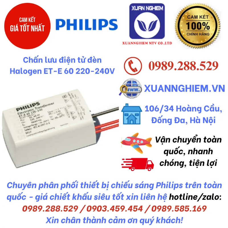 Chấn lưu điện tử đèn Halogen ET-E 60 220-240V