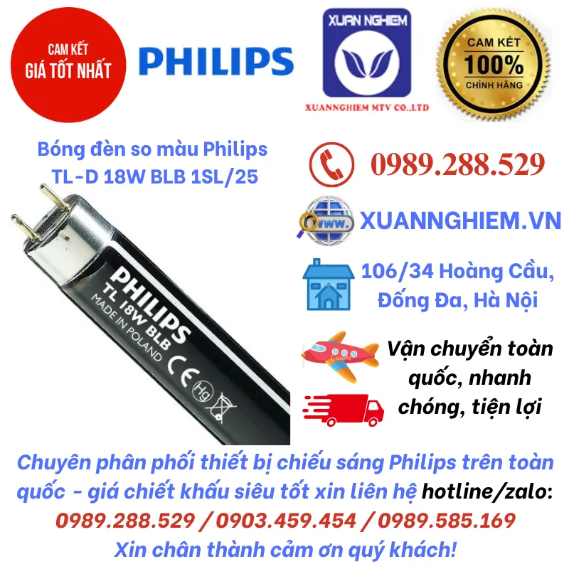 Bóng đèn so màu Philips TL-D 18W BLB 1SL/25