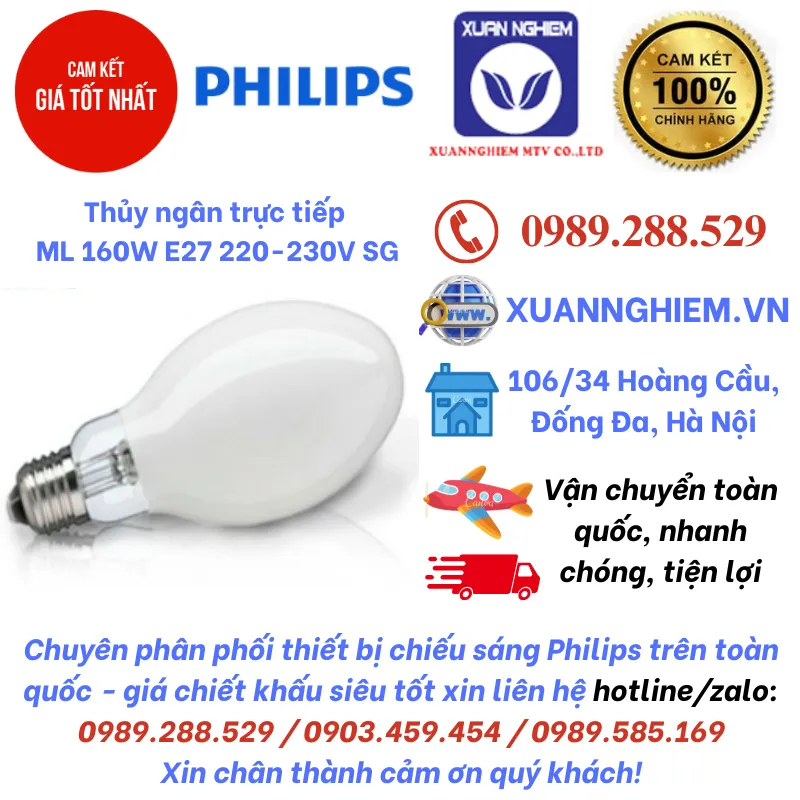 Thủy ngân trực tiếp ML 160W E27 220-230V SG 1CT/24