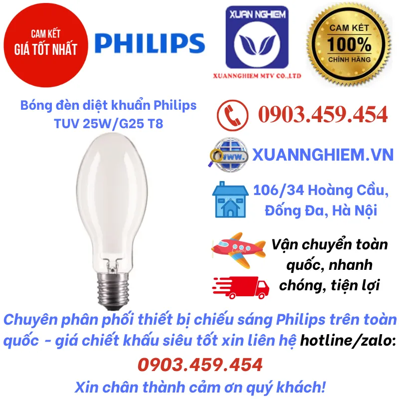 Bóng cao áp sodium dạng bầu SON 150W E E40 CO SLV/12