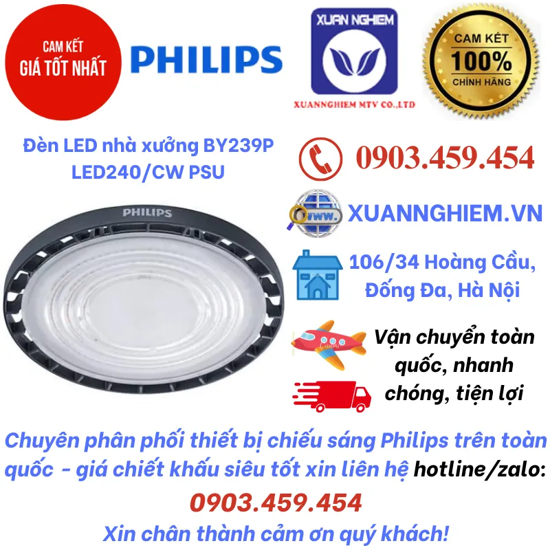 Đèn LED nhà xưởng BY239P LED240/CW PSU