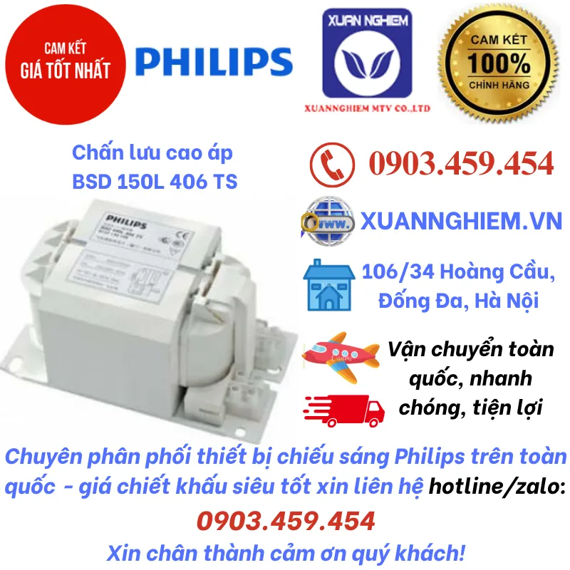 Chấn lưu cao áp BSD 150L 406 TS