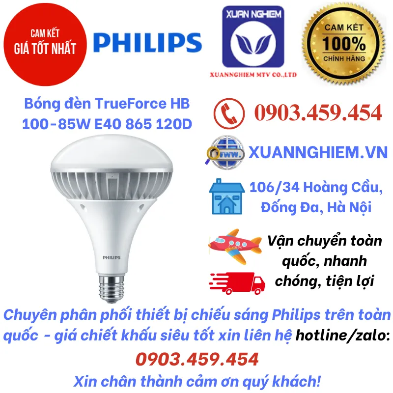 Bóng đèn TrueForce HB 100-85W E40 865 120D