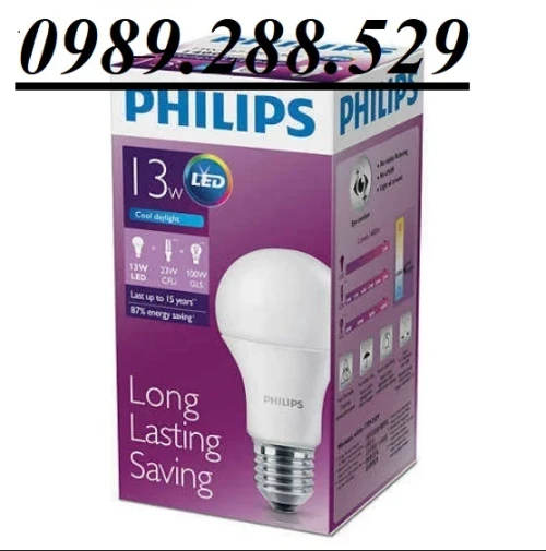 Bóng đèn Philips LEDBulb 13-100W E27 6500K 230V