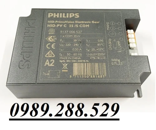 Chấn lưu điện tử Philips đèn cao áp HID-PV C35/S CDM